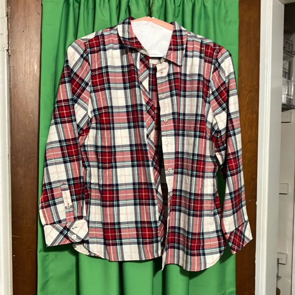 Host Pick for Petite Party! Talbots petite plaid shirt